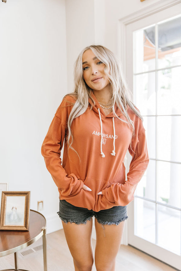 University Hoodie- Classic Burnt Orange