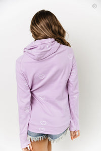 DoubleHood® Sweatshirt - Perfect Two Purple