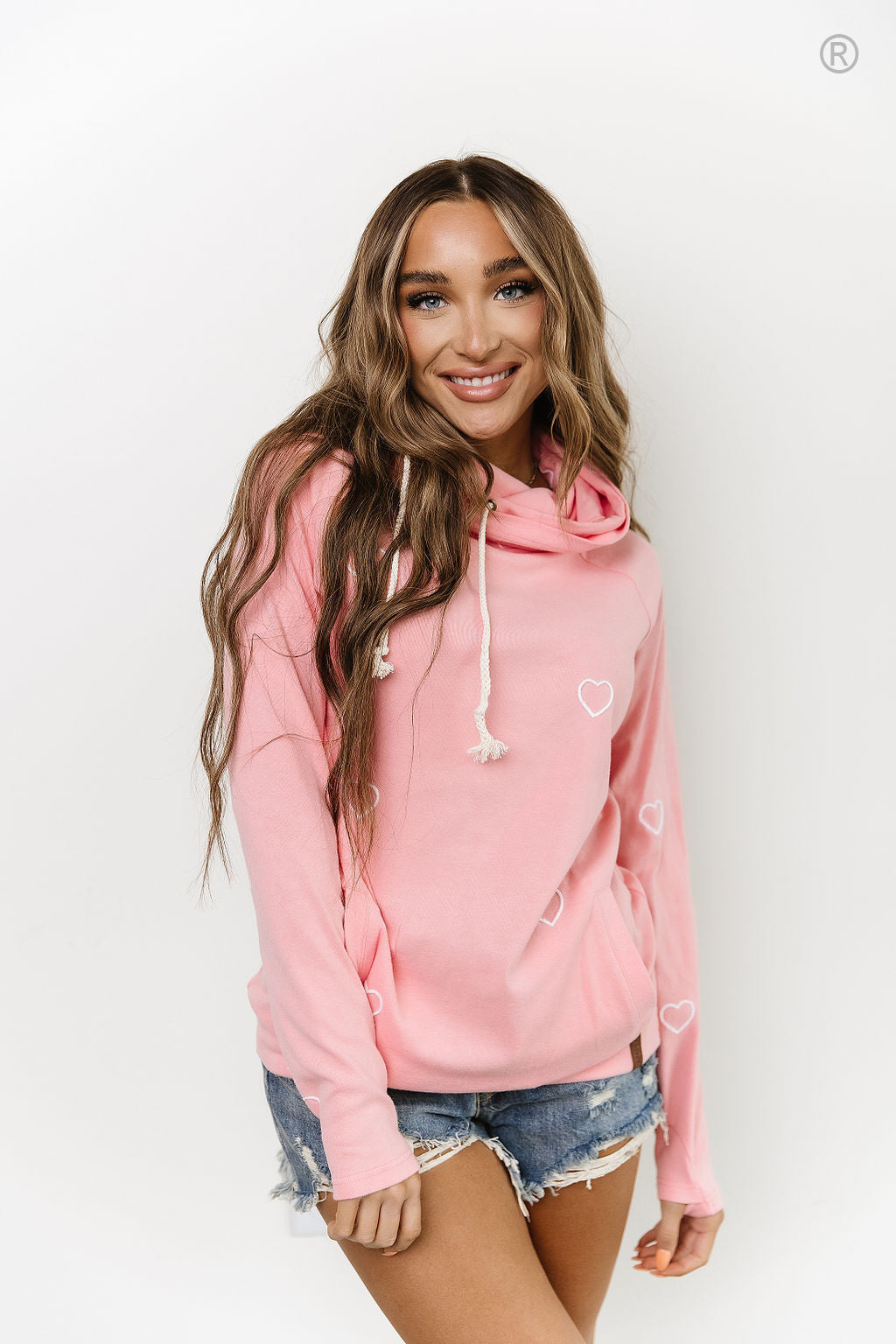 DoubleHood™ Sweatshirt - Perfect Two Pink