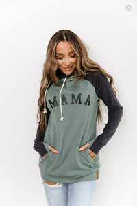 DoubleHood™ Sweatshirt - Mama Sea Green